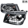 Spec-D Tuning 99-04 Volkswagen Jetta R8 Style Halo LED Projector Black LHP-JET99JM-8-TM